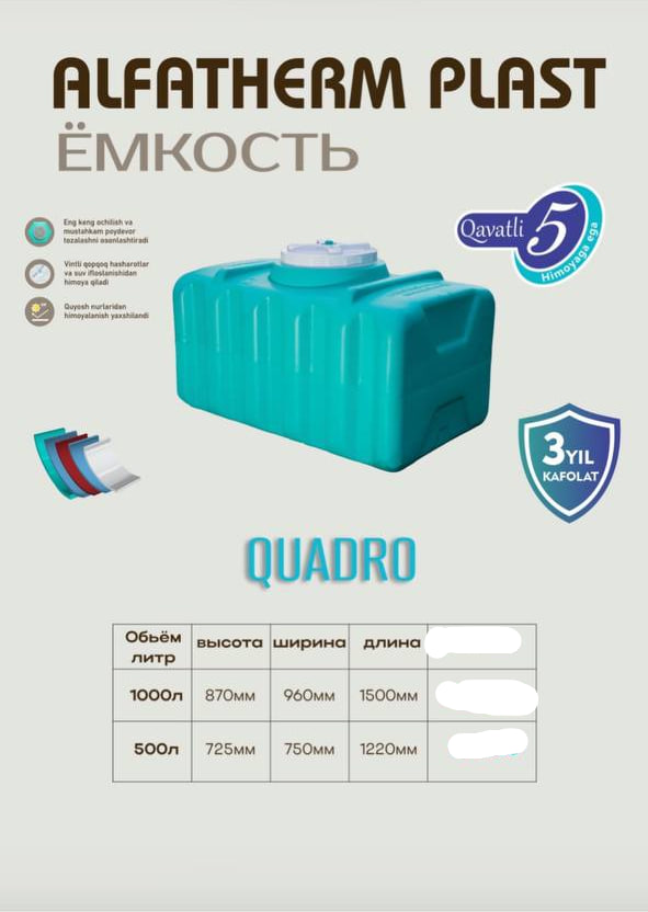 Bak QUADRO Alfaterm plast